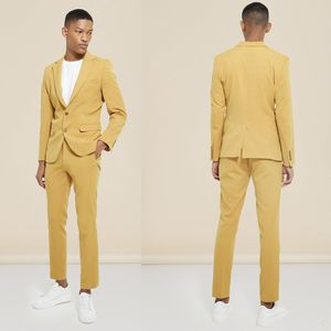 2023 Groom Wear Slim Fit Peaked Lapel Business Tuxedos formels Grooms professionnels Costume de mariage 2 pièces Set Blazer et pantalon Costume Homme