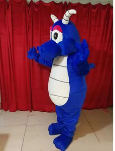 2023 Halloween Blue Dragon mascotte kostuumaanpassing cartoon anime thema personage kerstfeestje fancy jurk carnaval unisex volwassenen outfit
