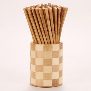 Palillos de madera de bambú Natural hechos a mano, palitos chinos saludables para picar, carbonización, reutilizables, Hashi, Sushi, regalo, 2023