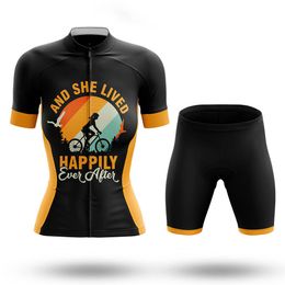 2024 Happily Women Women Cycling Jersey 19d shorts à vélo Set Ropa Ciclismo Mtb Summer Pro Bicycling Maillot Bottom Clothing