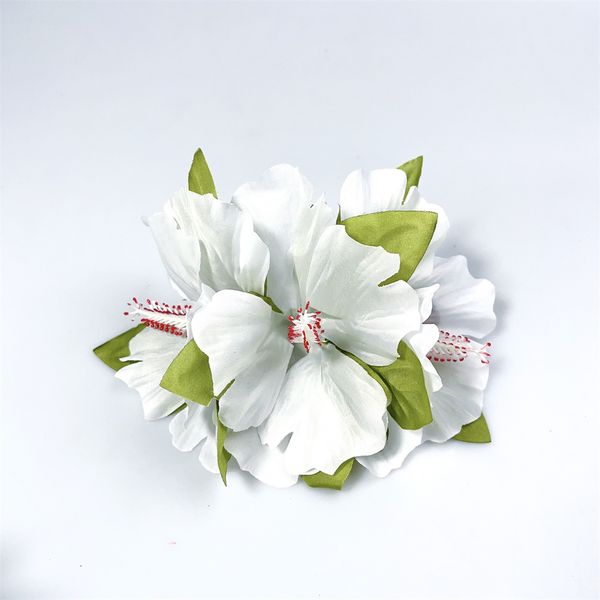 2023 Hawaii Hibiscus Flower Hair Clip Trois grandes fleurs Accessoires de cheveux vintage pour femmes Fille d'été à la main