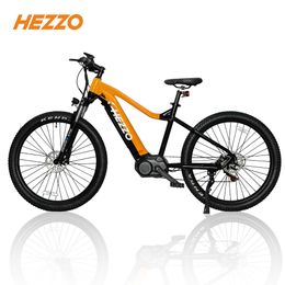 2024 HEZZO HM-27D Emtb 48v 500w Vélo électrique à entraînement central Torque130NM 15Ah Batterie LG Cycle hybride XCM Suspension Shimano 7 vitesses Freins à disque hydrauliques Livraison gratuite