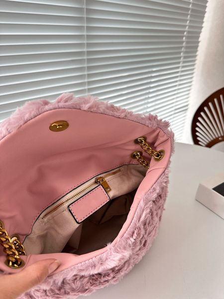 2023 Bolso vendedor caliente de alta belleza Bolsa nube de moda Pelo de cordero de grado superior Diseñador de lujo Gran capacidad Casual Un hombro Crossbody 24012223