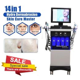 2023 Haute qualité 14 en 1 Hydra Machine RF Rajeunissement de la peau Microdermabrasion HydraBeaut Bio-lifting du visage Élimination des rides Hydro Beauty EQ