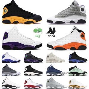 2023 Chaussures de basket-ball de haute qualité 13 13s XIII Hommes Jumpman Femmes Starfish Court Purple Houndstooth Gold Glitter Starfish Baskets Authentique JORDON JORDAM JORDAB