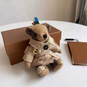 2023 di alta qualità cashmere orso bambola ciondolo portachiavi design classico decorazione catene per auto borsa moda Portachiavi 6652ESS