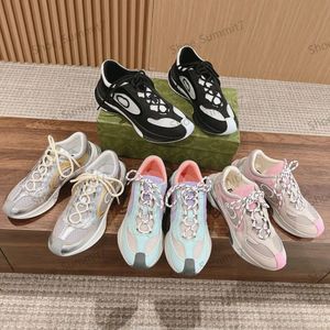 2023 Hoge kwaliteit Designer Men and Women Casual Shoes Rhyton Sneakers Men Skateboard Run Series Paren Mode lopende sneakers met doos Dust Bag Maat 35-45