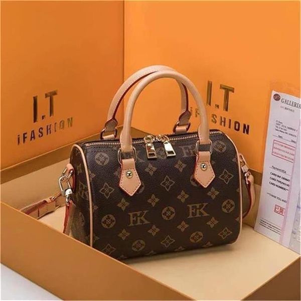 2023 Bolsas de lujo de alta calidad Mujeres Cross Travel Body Designers Bolso Hombro Clásico Cuero genuino Speedy Tote Messenger Bolsos