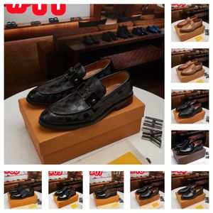 2023 Zapatos de cuero Oxford de negocios de lujo de alta calidad, zapatos de vestir de diseñador formales de goma transpirables para hombre, zapatos planos de oficina para boda, calzado mocasín, talla 38-46