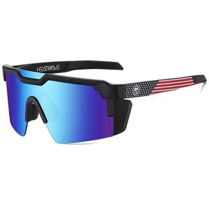 Lunettes de soleil de luxe pour hommes et femmes, de haute qualité, de marque de cyclisme, de sport, lentilles jointes, UV400, avec étui, 2023