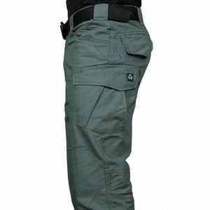 2023 Pantalon cargo imperméable de haute qualité Pantalon de survêtement solide Pantalon droit extérieur Pantalon cargo tactique W8EQ #