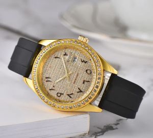 2024 hoge kwaliteit dames luxe horloges serie dames quartz horloge europese top luxe merk rubberen band klok hot fashion diamant dame accessoires