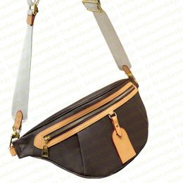 2023 High Rise Bumbag 4 couleurs Designer Taille Sac Double poches zippées Fanny Pack Hommes Sacs En Cuir Bandoulière Sacs À Main Messenger Femmes Sac À Main Portefeuille De Mode 3815