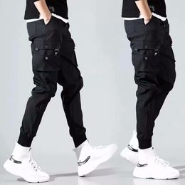 2023 Hip Hop Men Pantalones HOMBRE High Street Kpop Casual Cargo Pants met veel zakken joggers modis streetwear broek Harajuku