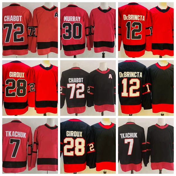 2023 Jersey de hockey 18 Tim Stutzle Jerseys Stuetzle 28 Claude Giroux 7 Brady Tkachuk 72 Thomas Chabot en blanco para el equipo de hombres