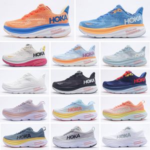 2023 HOKA ONE Bondi 8 Chaussures de course Carbon Athletic Hokas Femmes Clifton 8 9 Shifting Sand Designer Free People Lifestyle Absorption des chocs Time To Fly Baskets Taille 47