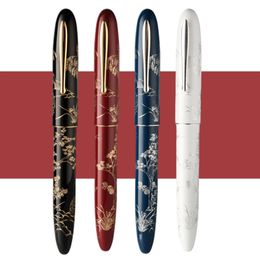 2023 Hongdian N23 stylo plume lapin année limitée étudiants haut de gamme fournitures de bureau d'affaires stylos d'écriture de sculpture en or 240124