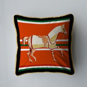 2023 cheval imprimé animaux taies d'oreiller pour canapé housse de coussin décoratif maison canapé chaise siège de voiture ami enfants chambre cadeau taie d'oreiller jeter 2023070834