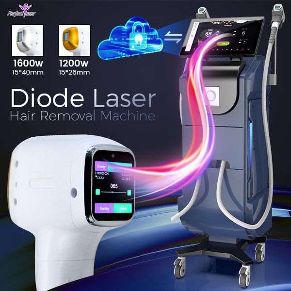 2023 Chaud 808nm Diode Laser Équipement Épilation Machine Permanente Indolore Sûr Épilation Complète du Corps Idéal pour la Maison et le Salon 3500W 2 Poignées 808 Diode Laser