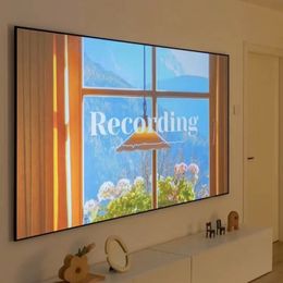 2023 HOT Omgevingslicht afwijzend ALR Projectiescherm met vast frame Ultra smalle rand Anti-licht CLR-projectiegordijn voor thuisbioscoop 8K-projector