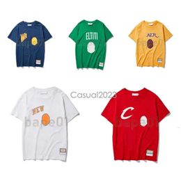 2023 Equipo de baloncesto caliente Camiseta para hombre Mujeres Hip Hop Mangas cortas Hombres Impresión digital de alta calidad Camisetas 5 colores Tamaño M-XXL