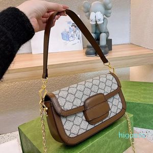 2023 Hot Designer Bags Luxe handtas Crossbody portemonnees voor dames zadels tas luxe ketting schouder handtassen letter bakken lederen flip messenger tas dames portefeuilles