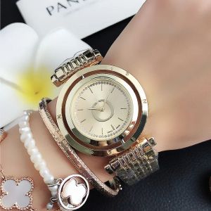 2023 Hot Fashion Brand Femmes Fille Cristal Peut tourner le style de cadran en acier bande métallique Montre-bracelet à quartz Livraison gratuite en gros orologi