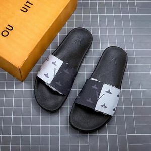 luxe Designer schoenen Slipper sandaal slippers klassiekers WATERFRONT Muiltjes Dames heren zomerzwembad Rubber Slide mode Casual sandaal Slippers strand antislip slides