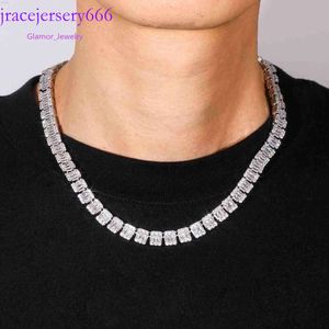 2023 Hot Sale Factory Prijs Sterling Sier Hip Hop Jewelry Diamond Necklace Moissanite Tennis Chain Link