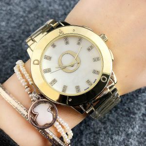 2023 Vente chaude Marque de mode Montres Femmes Fille Style Cristal Bande d'acier en métal Montre-bracelet à quartz Livraison gratuite Montre de luxe Cadeau Montres de créateurs