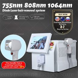 2023 offre spéciale ICE Triple longueur d'onde 755nm 808nm 1064nm 808 Diode Laser 1600W épilation et rajeunissement de la peau Machine