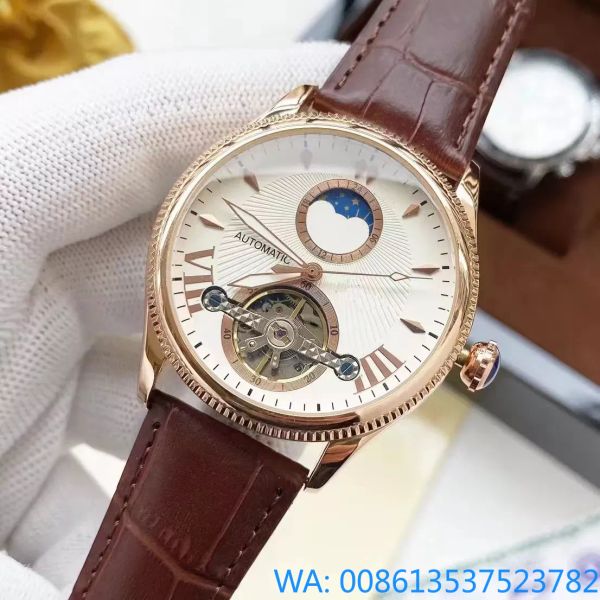 2023 Offre Spéciale Original Business Montre Pour Hommes Classique Boîtier Rond Montre Mécanique Montre-Bracelet Horloge Recommandée Montre De Luxe Montre De Luxe Expédition Rapide Cadeau