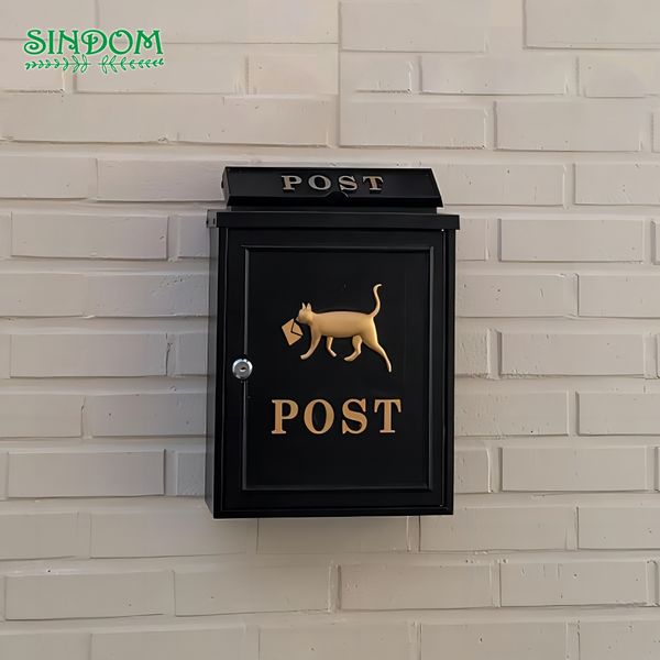 2023 Vente à chaud Lettre résidentielle Cat Box Boîte aux lettres moderne verrouillable pour mur