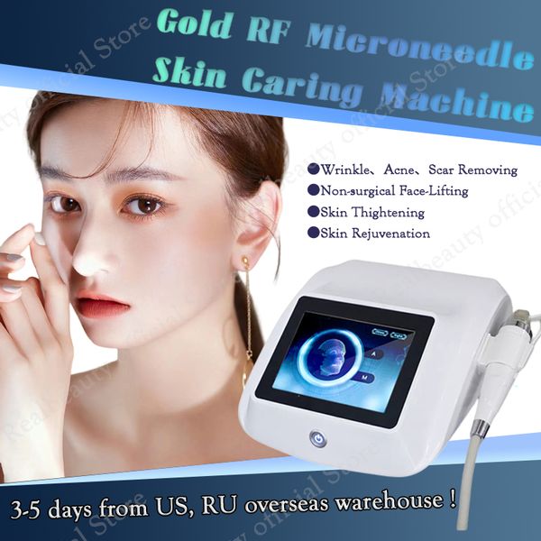 2023 Venta caliente Belleza Microneedle roller Nuevos productos Idea Tipo pequeño R / F Estiramiento de la piel elevación cuidado facial microneedling beauti machine