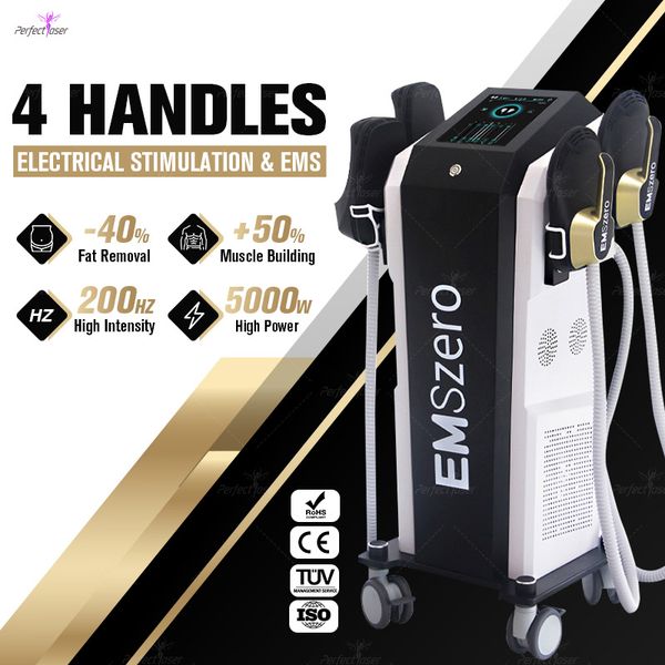 2023 Hot Sculpt Fitness Body Shaping Masajeador Mejor contorneado corporal Ems Machine Set Electro Magnetic Body Sculpt Perder peso Máquina Emslim 14 Tesla