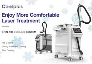 2023 vente chaude Machine à air froid à basse température / Machine de refroidissement de la peau pour le traitement au laser Confort du patient Système de refroidissement par air de la peau COOLPLUS
