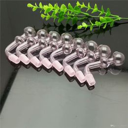 2023 Hot-selling roze roze glazen koker met dubbele bubbel Great Pyrex Glassolie Burner Pijp Dikke Oil Rigs Glazen waterpijp