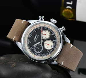 2023 UNIXX Nouveau mouvement de designer montres hommes de luxe de haute qualité mens montre chronographe multifonctions montre Horloges Livraison gratuite