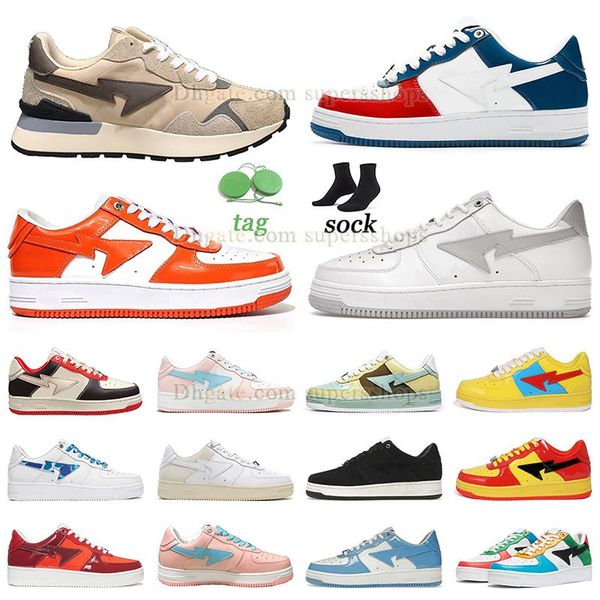 2023 chaussures de plate-forme chaude france blanc riz gris marron chaussures de sport brevet orange blanc hommes femmes sneaker abc camo blanc bleu chaussures plates tokyo beige daim bleu