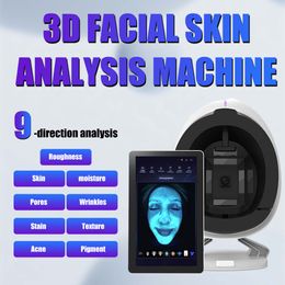 2023 Analyseur de peau 3D le plus chaud Machine d'analyse de la peau Portable Magile Magror Scanner Scarning Analyseur de diagnostic facial pour SPA