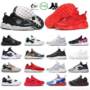 2023 Huarache Noir Chaussures de course Hommes Femmes Arrivée Tout Blanc Rouge Violet Casual Hommes Femmes Baskets Sports de Plein Air Professionnel Classique