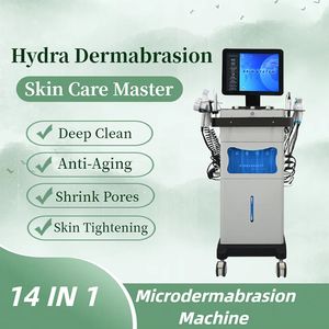 Hydrafacial Spa Máquina de microdermoabrasión de diamante Limpieza profunda facial Equipo de hidra oxígeno Dispositivo de estiramiento facial MD para uso en salón de spa