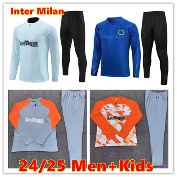 2023 Inter Survêtement Chandal Futbol Football MILANO Combinaison d'entraînement 22 23 24 Milans Camiseta DE FOOT Costume à manches longues Sportswear