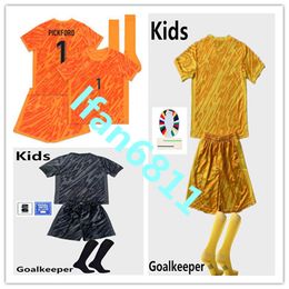 2024 Kid gardien de but Pickford Soccer Jerseys 2024 Ramsdale Pope Kane Bellingham Football Shirt Football Ensemble de football