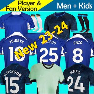 23 24 ENZO CFC NKUNKU Camisetas de fútbol COLECCIÓN MUDRYK GALLAGHER STERLING 2023 2024 FOFANA Black Out Men Football Shirts CUCURELLA Mash Up Kits para niños CAICEDO