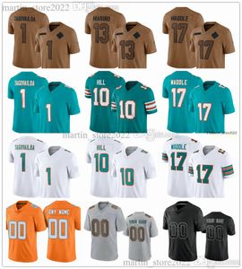 Camisetas 2023 13 Dan Marino 12 Bob Griese 39 Larry Csonka 43 Andrew Van Ginkel 55 Jerome Baker 72 Terron Armstead 31 Raheem Mostert 26 Salvon Ahmed 11 Cedrick Wilson Jr.