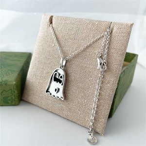 2023 Sieraden Silver Elf kettingbrief Letter Slaapketting Ketting Hip Hop Men and Women Simple Fashion Lovers