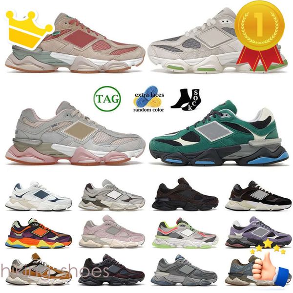 2024 Joe Freshgoods Hombres 9060 Mujeres Zapatos para correr Diseñador de gamuza Penny Cookie Pink Baby Shower Blue Sea Salt Zapatillas de deporte al aire libre