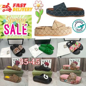 Designer slippers dik bodem platform zachte comfortabele rubberen heren sliders sandalen vrouwen schoenen zwart wit roze luxe zandwanden plat flops