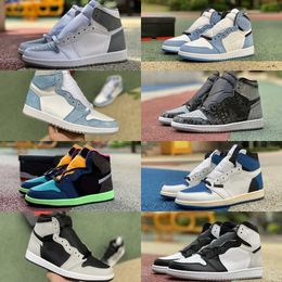 2023 Jumpman 1 1s High Sports Basketball Chaussures masculines Femmes Stealth Stage Haze Bio Hack Rebellionaire Military University Blue New Love Dark Mocha Trainers Sneakers
